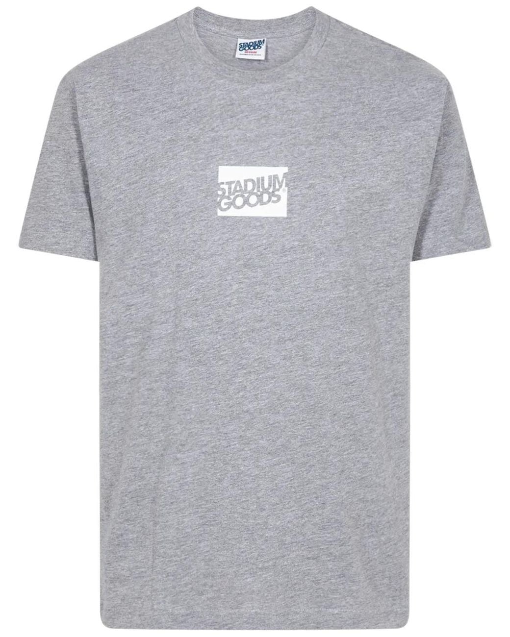 Stadium Goods Gray Boxed Tilt Logo "Heather" T-Shirt
