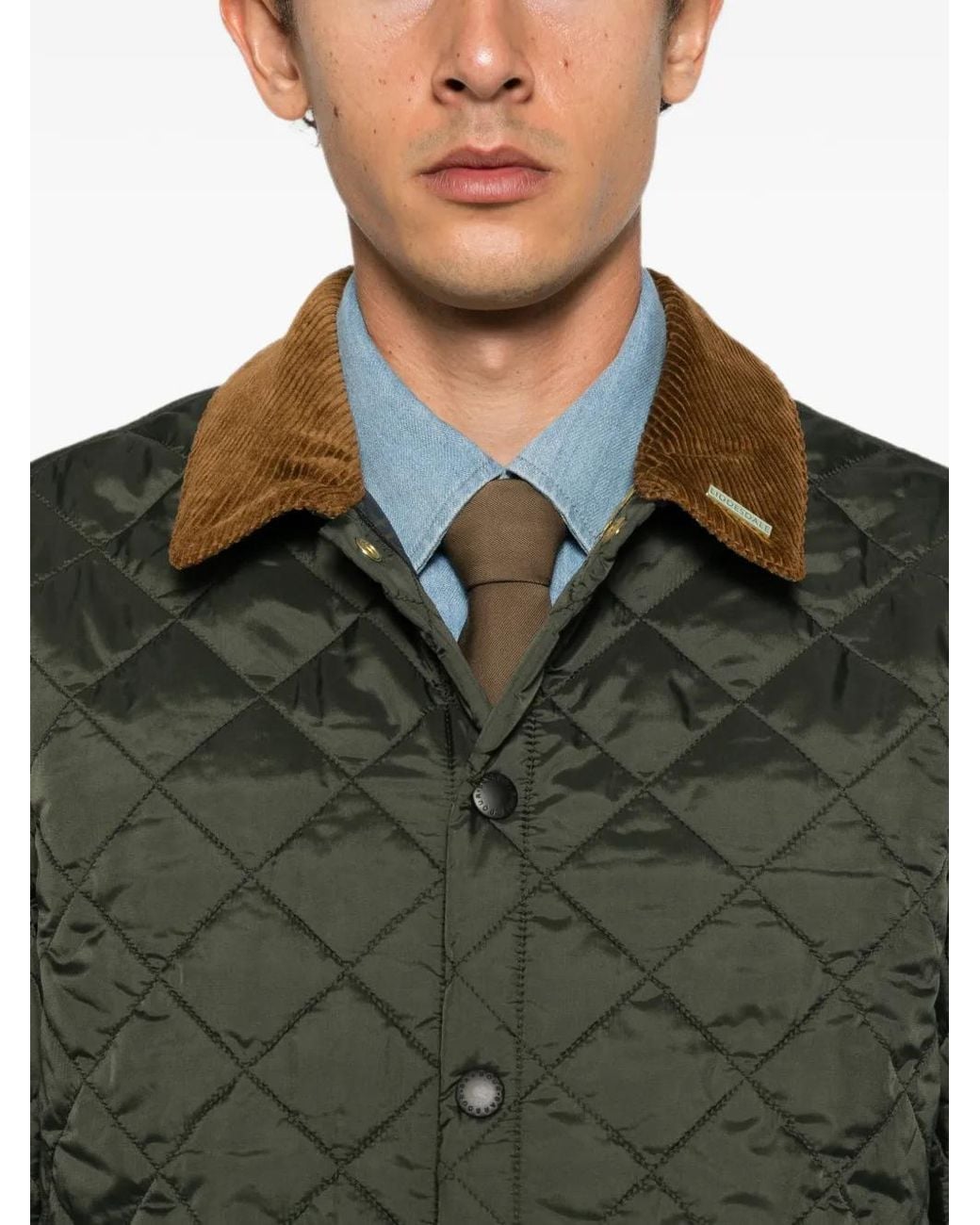 Barbour Green Polyamide Coat for men