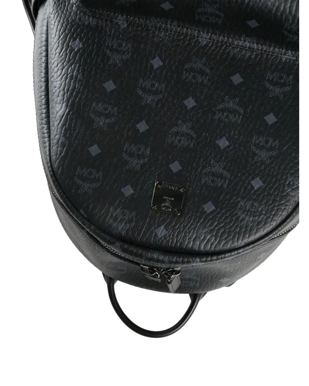 MCM Black Medium Stark Backpack