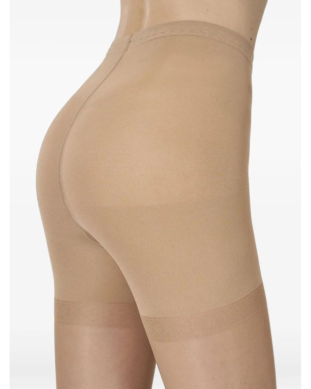Wolford White Sheer Sculpting Tights