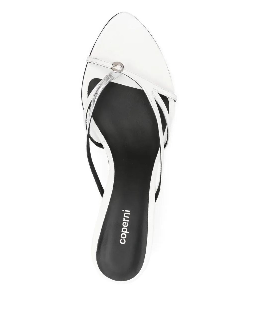 Coperni White 75Mm Leather Mules