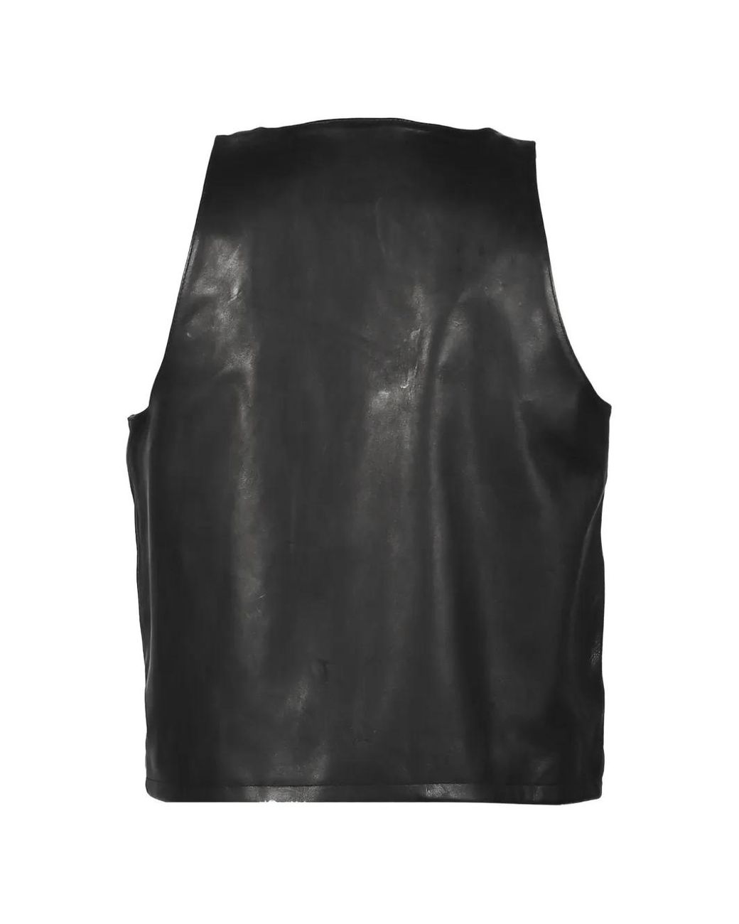 FILTH Black Buckle-Strap Zip-Up Vest for men