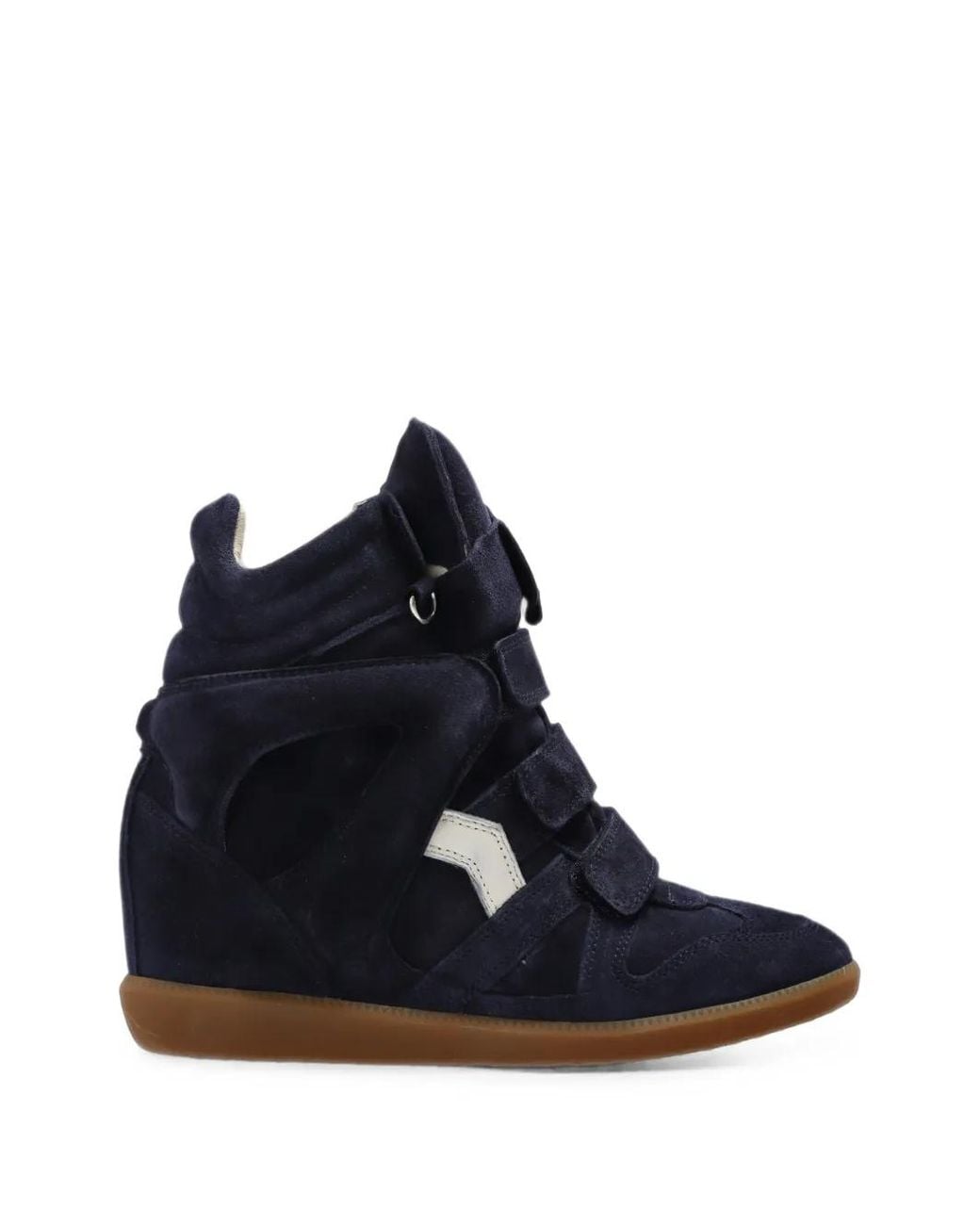 Isabel Marant Blue Suede Wedge Shoes "Bekett Ring"
