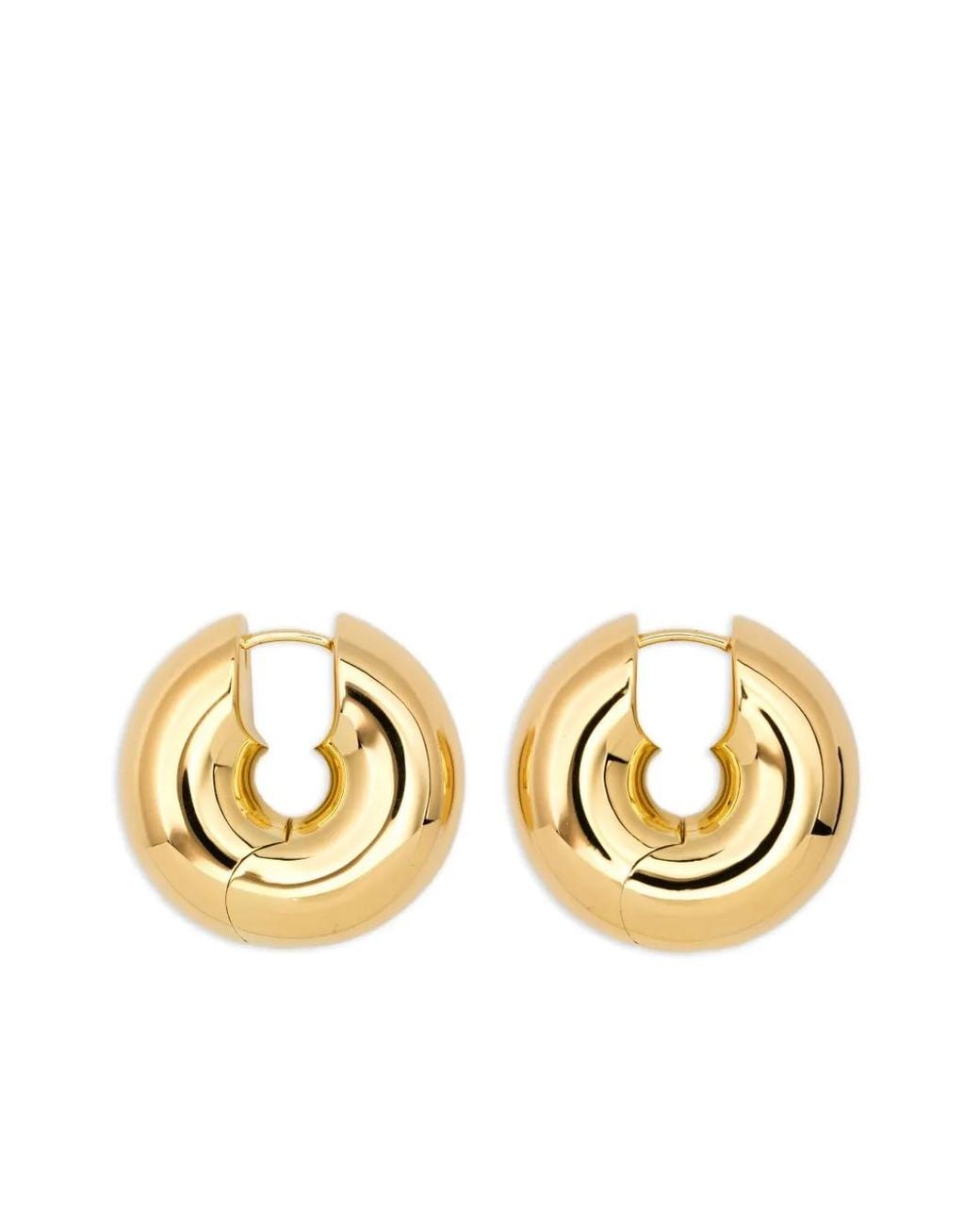 Tom Wood Metallic Large Sphere Hoop Earrings