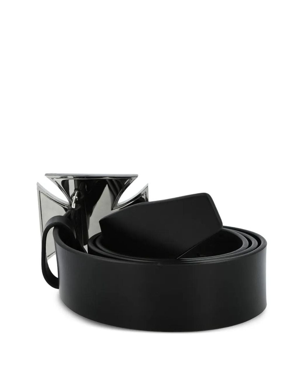 Vetements Black Cross-Logo Belt for men