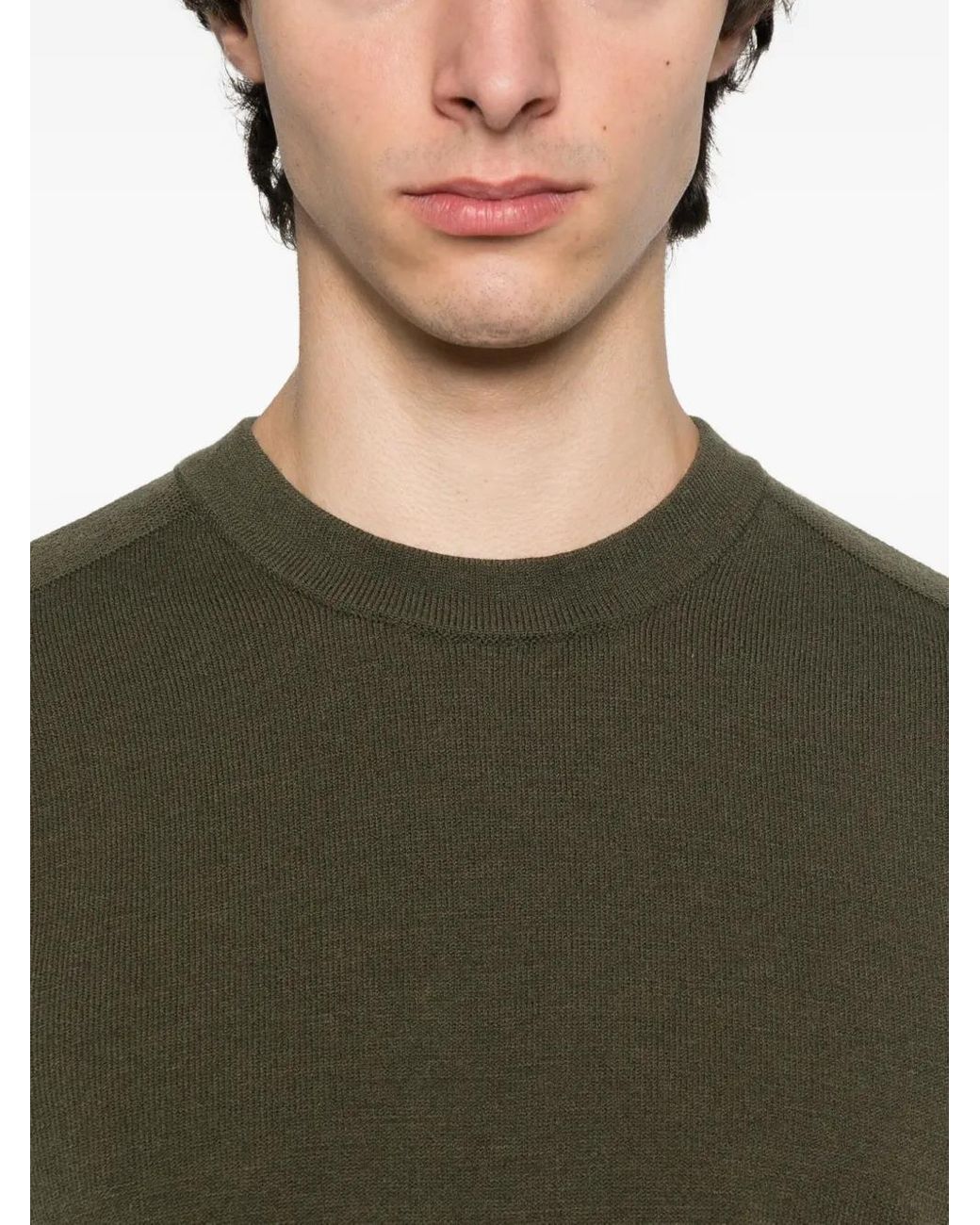 Stone Island Green Crew-Neck Sweater for men