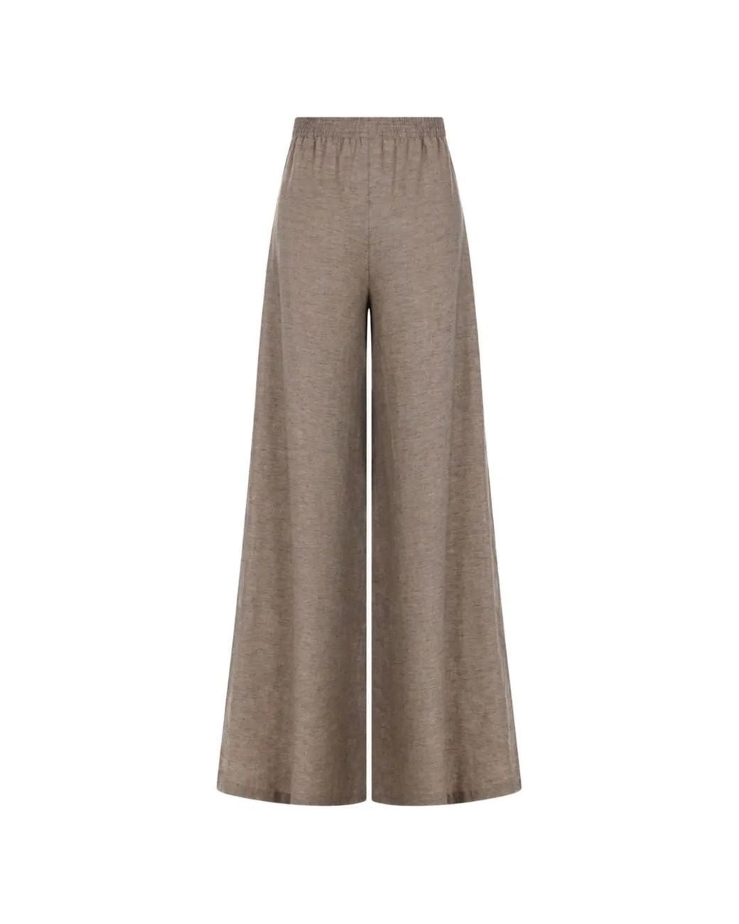 Fabiana Filippi Brown Amelia Wide-Leg Trousers