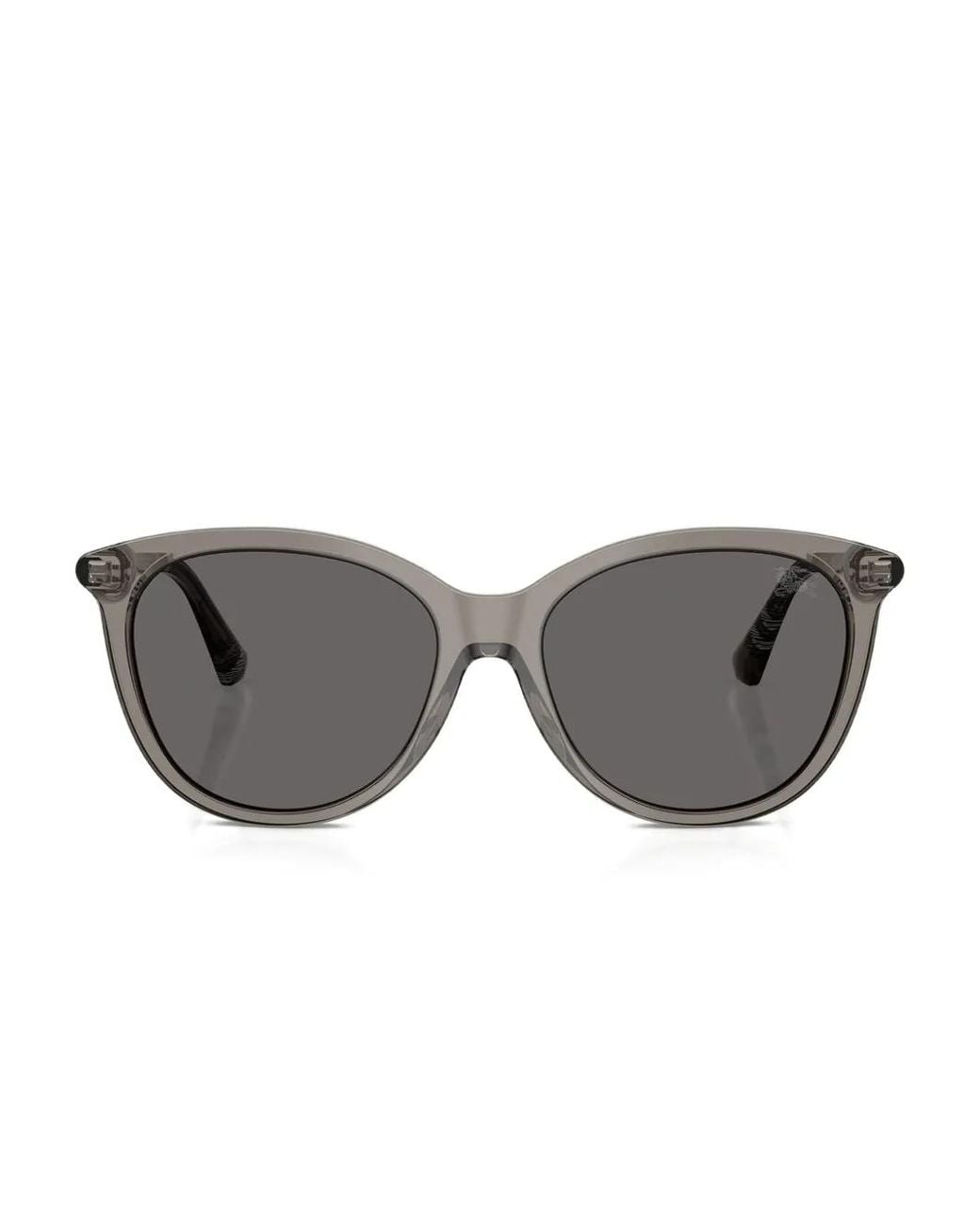 Burberry Gray Check-Pattern Acetate Sunglasses