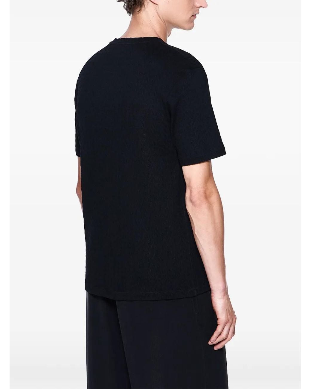 Giorgio Armani Black Blend T-Shirt for men