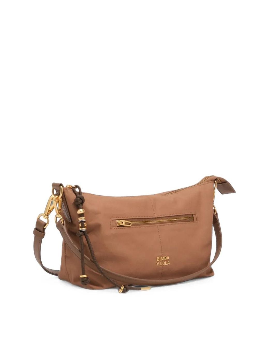 Bimba Y Lola Brown Grand Sac Madrid En Coton Marron Clair