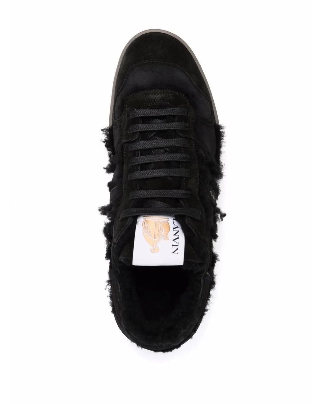 Lanvin Black Clay Low-Top Sneakers for men