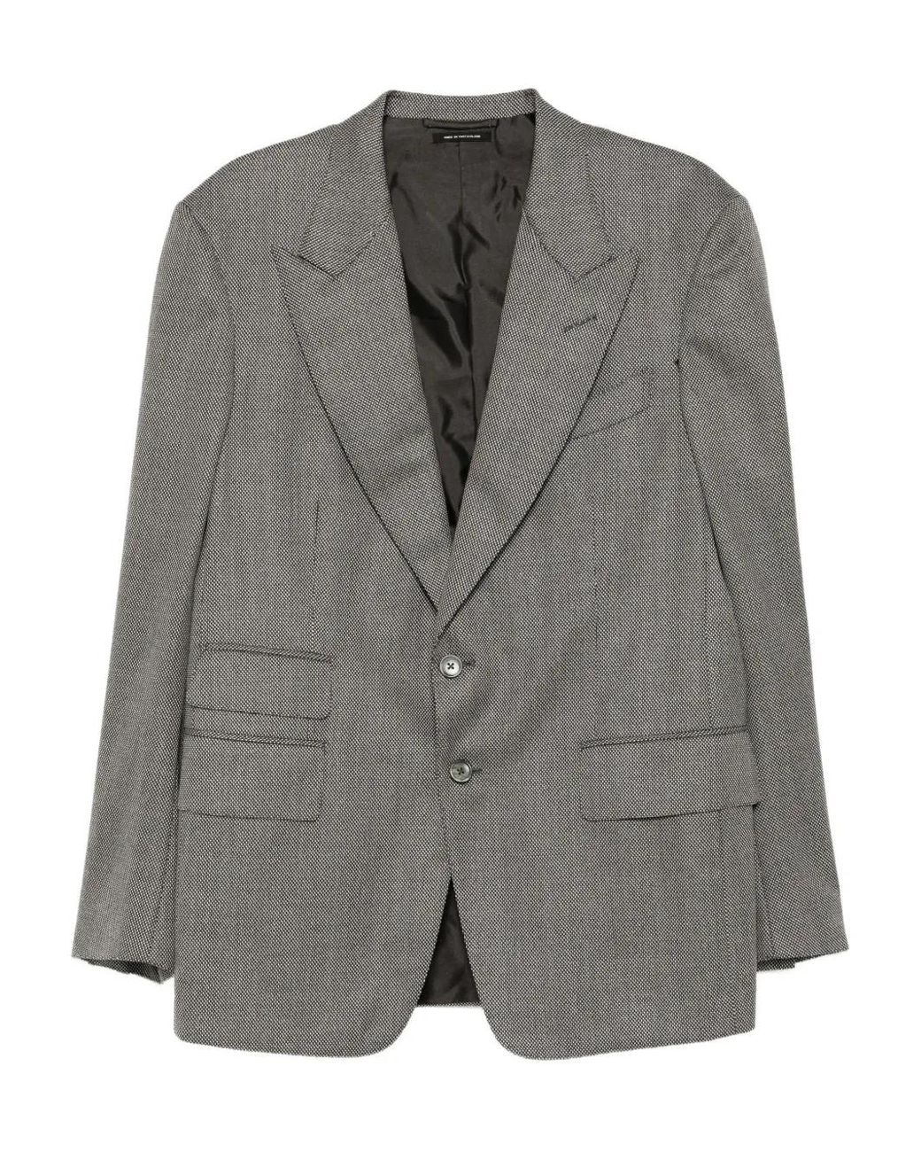 Tom Ford Gray Wool Blazer for men