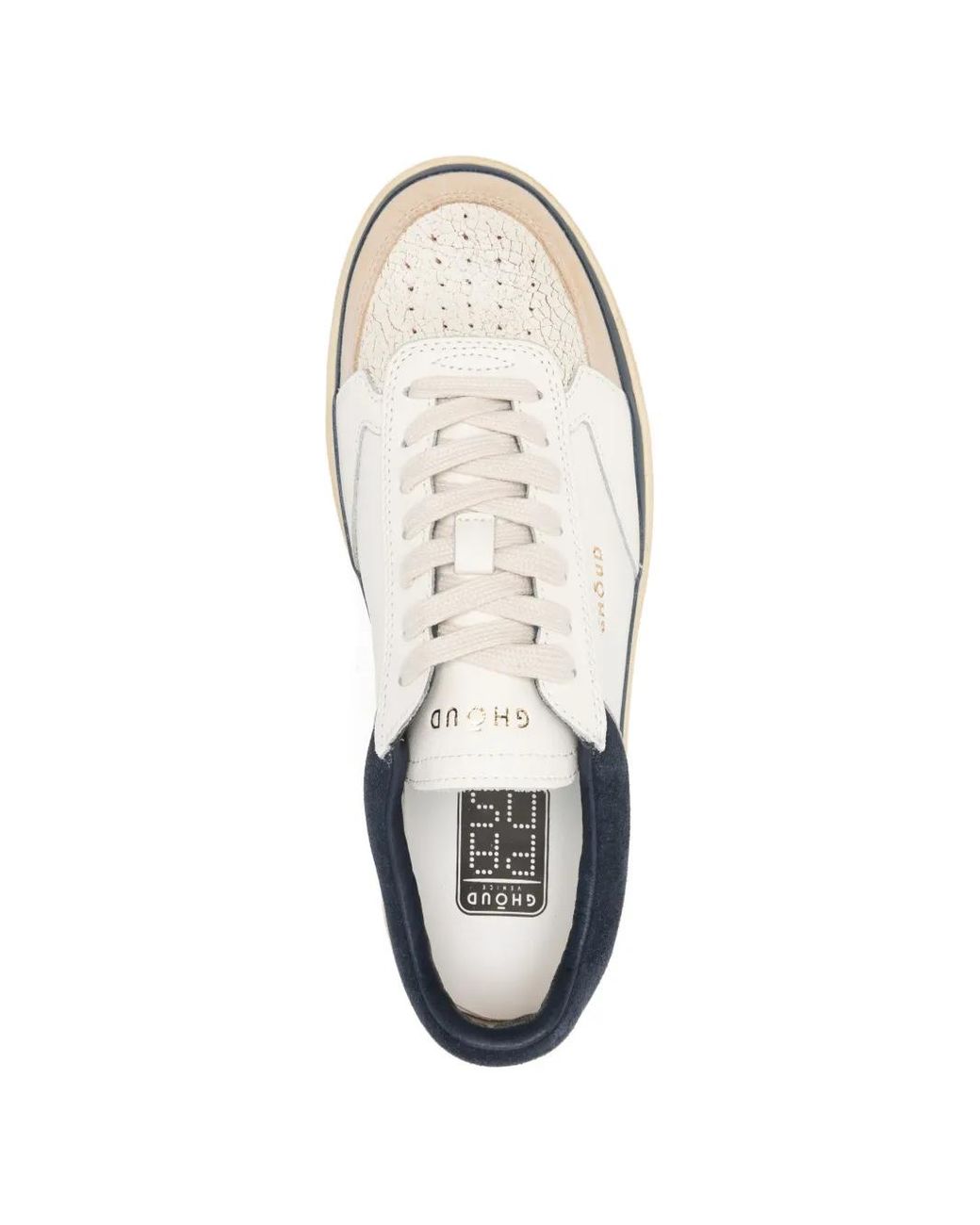GHOUD VENICE White Perforated Sneakers for men