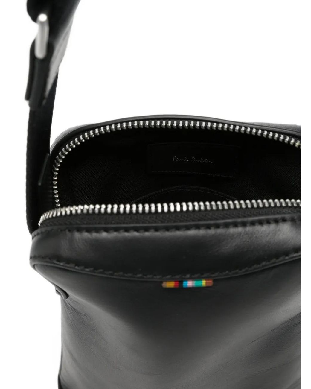 Paul Smith White Signature Stripe Messenger Bag for men