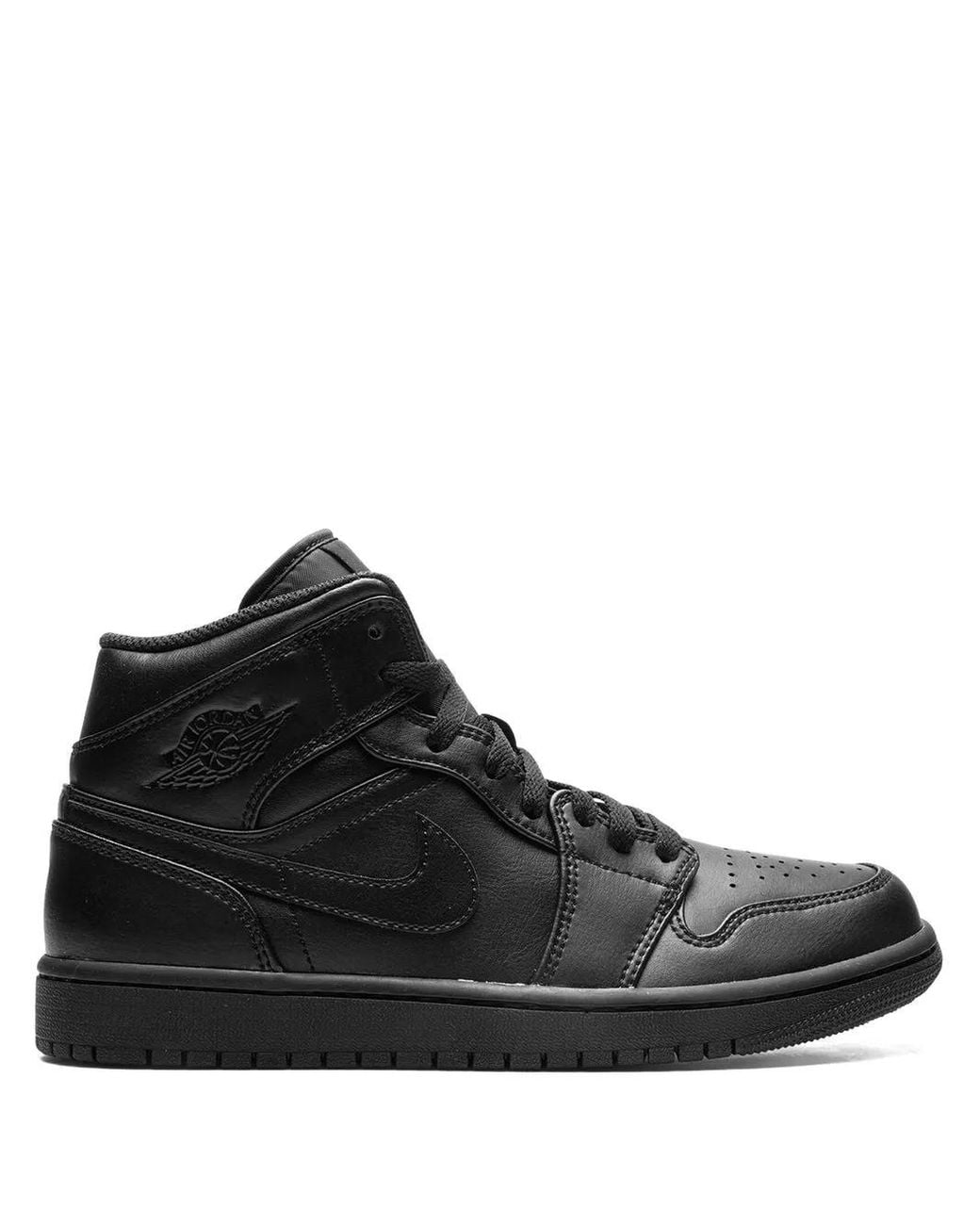 Nike Black Air 1 Mid "Triple" 554724 090" for men