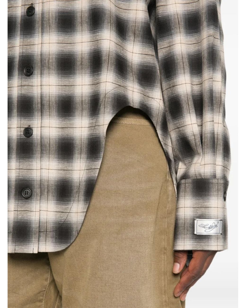 The Attico Gray Scoop Shirt