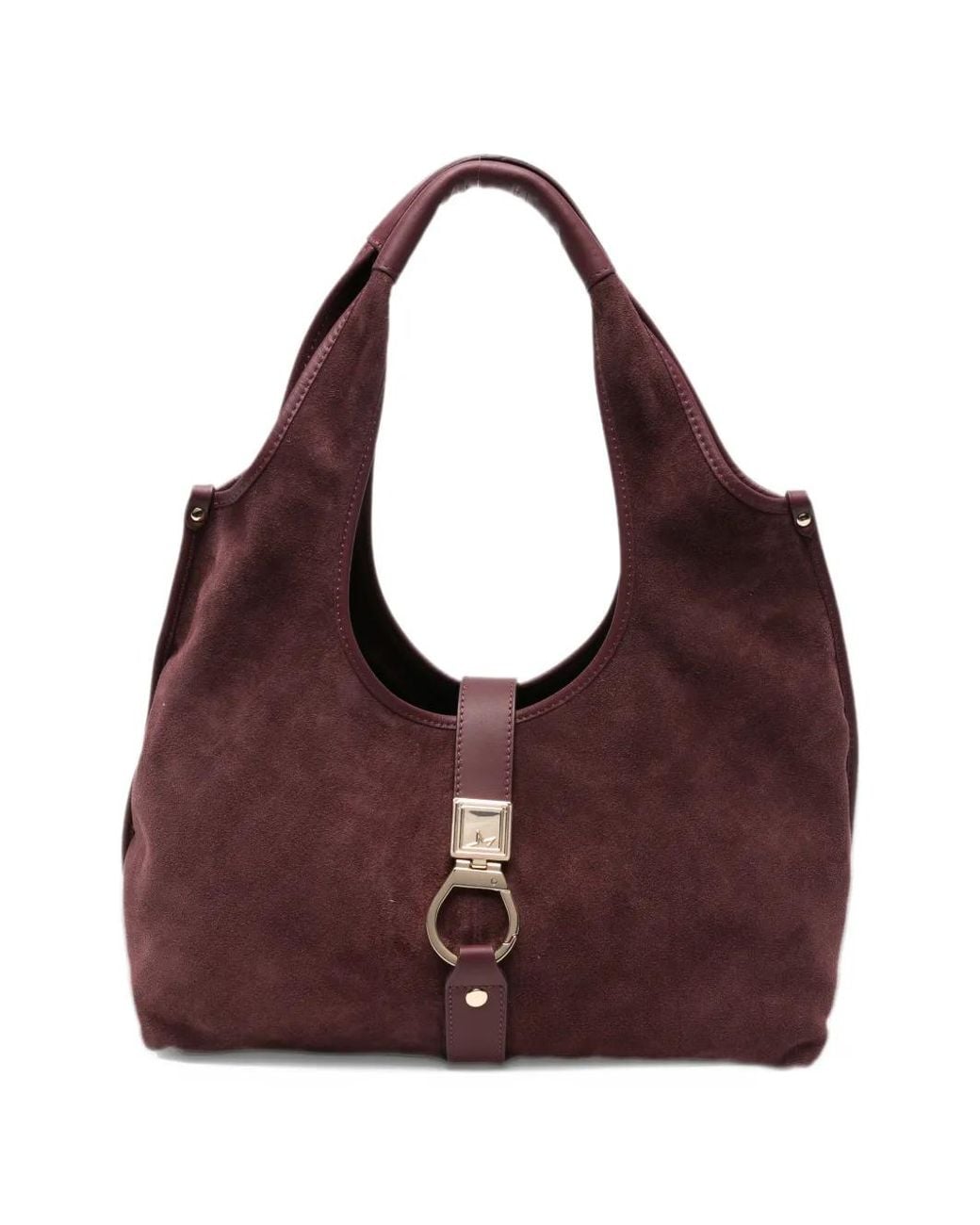 Marc Ellis Purple Maia Suede-Finish Shoulder Bag