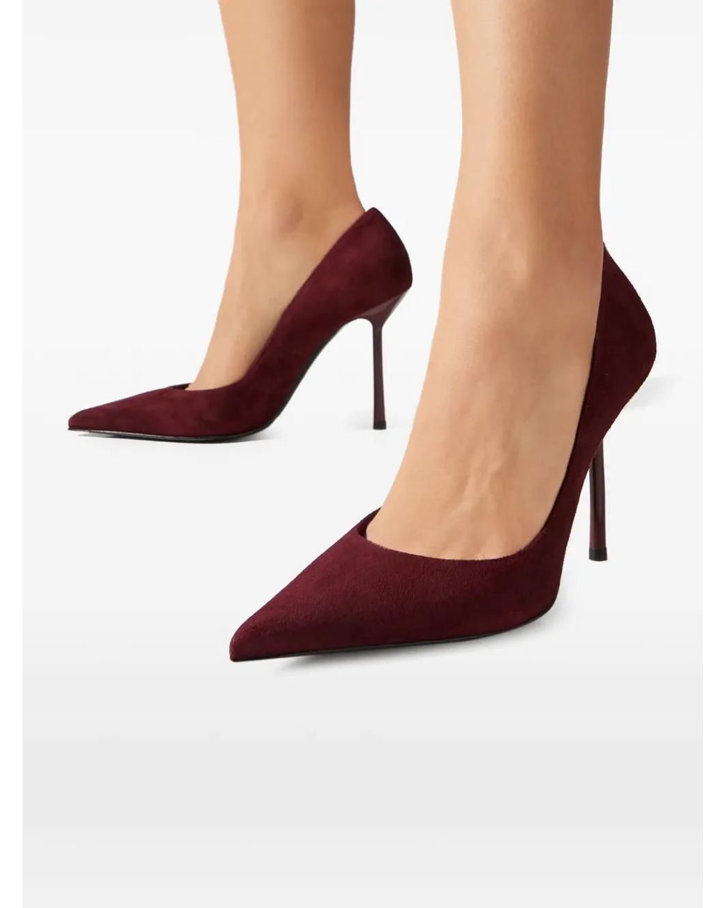 Le Silla White Bella Pointed Pumps