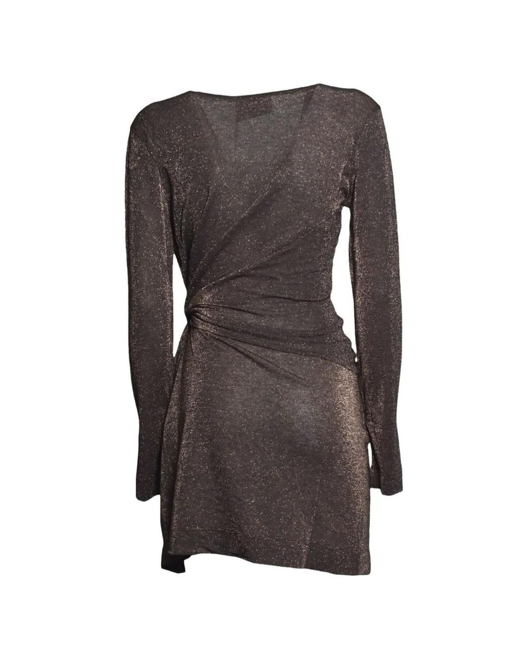 Momoní Skelda Draped Mini Dress in Black | Lyst