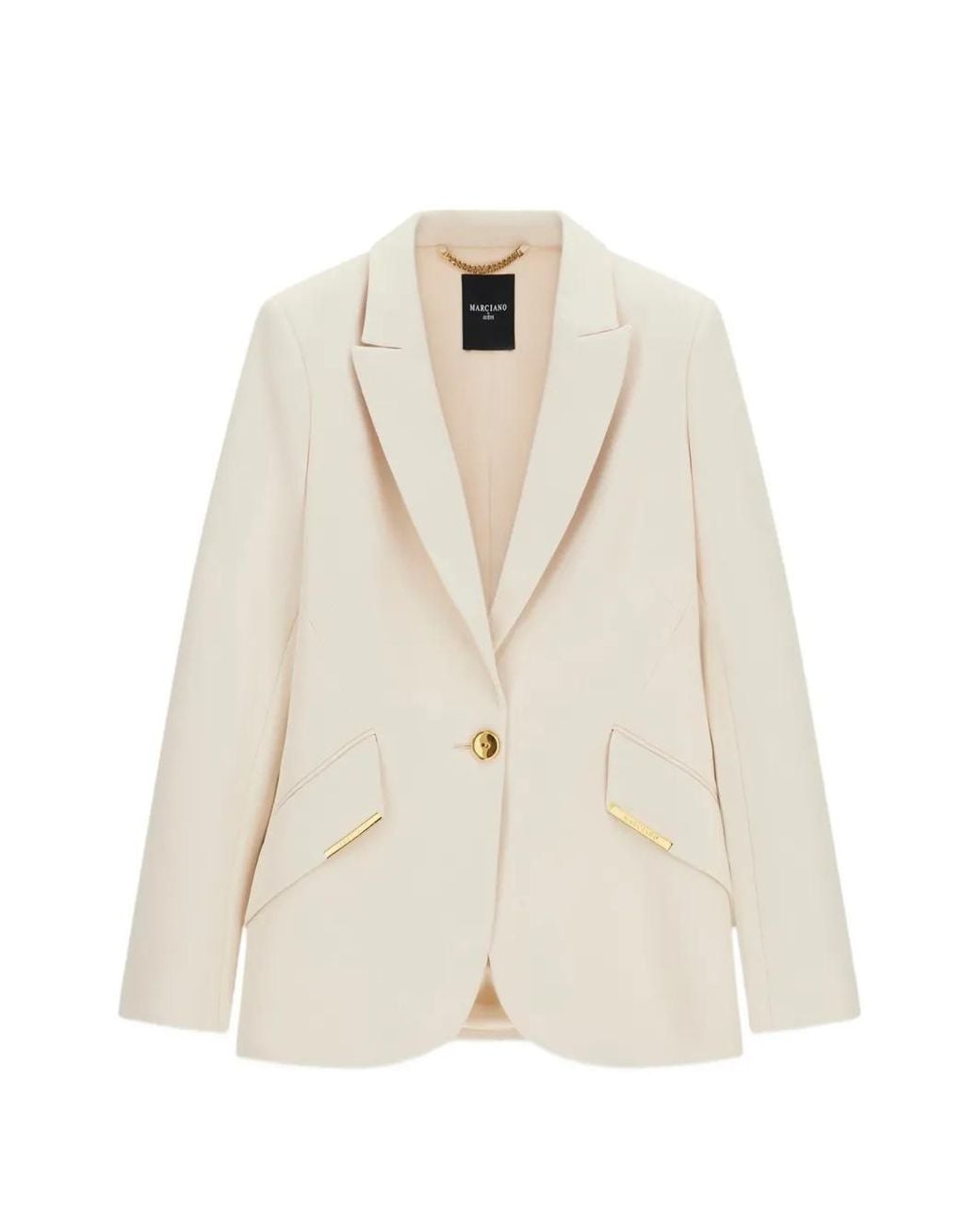 Guess White Marciano Single Breasted Blazer