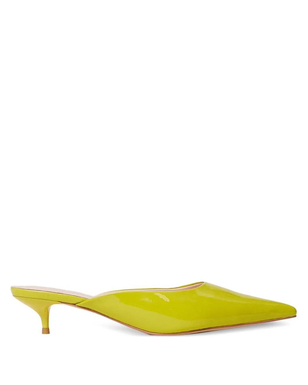 Twinset Yellow Pointed-Toe Mules