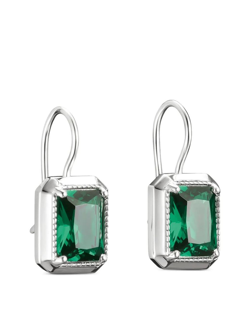 Orecchini Elyndra Con Taglio Ottagonale di Thomas Sabo in Green