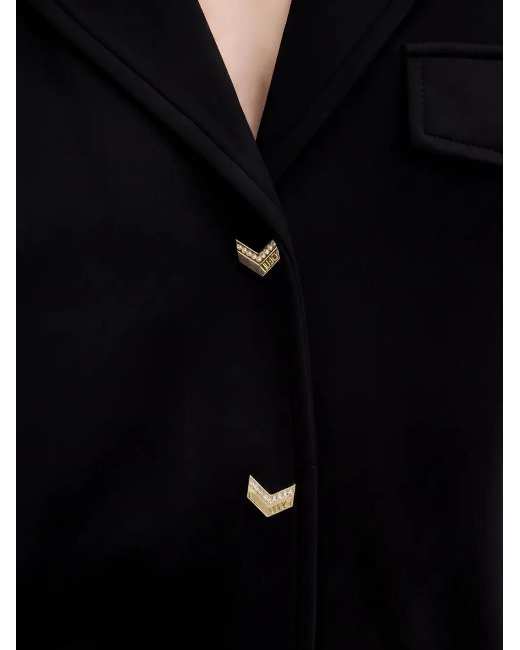 Liu Jo Black Milanese Stitch Jumpsuit