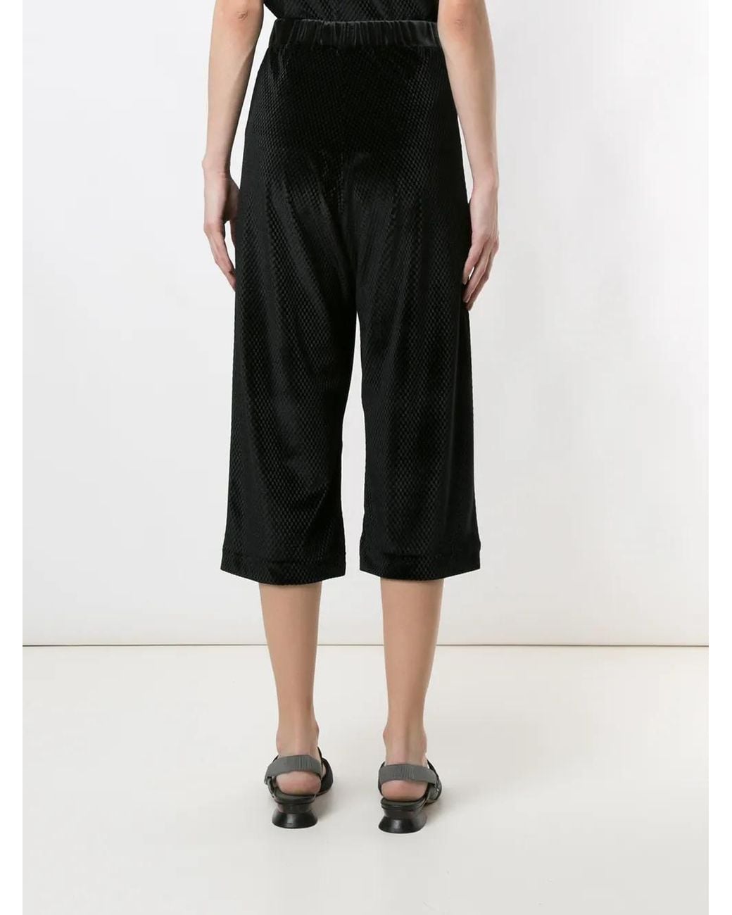 Olympiah Black Cirque Velour Culottes