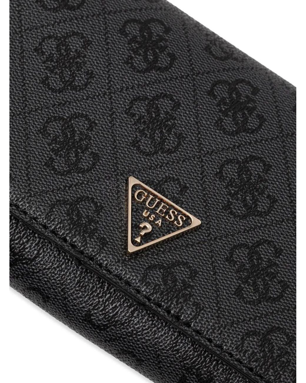 Guess Black Sac À Bandoulière À Motif Monogrammé