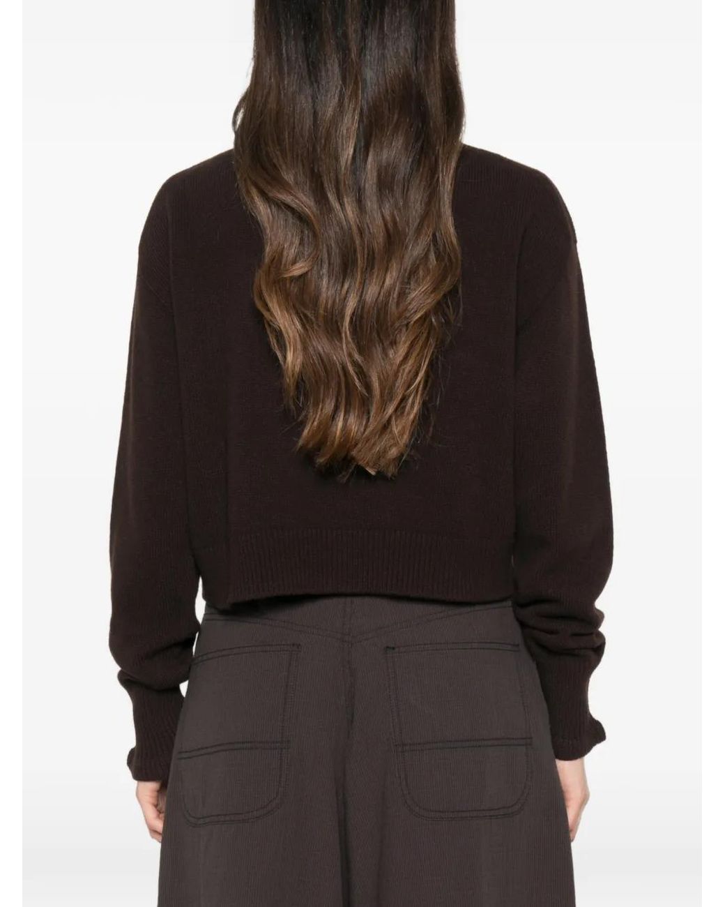 CECILIE BAHNSEN Black Drusilla Bow-Appliqué Knit
