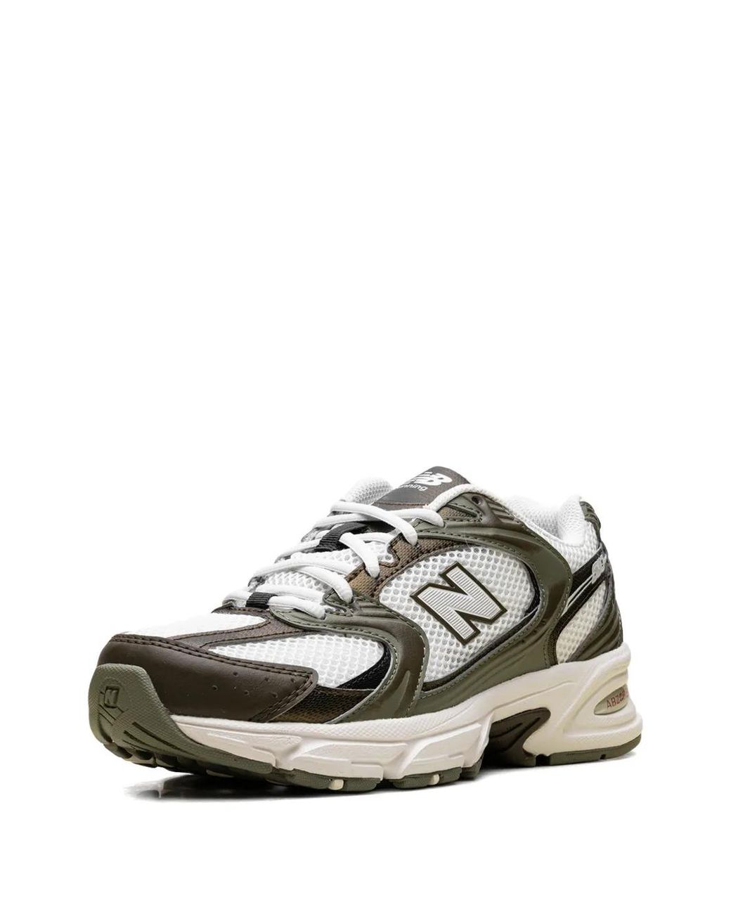 New Balance White 530 Logo-Detail Lace-Up Sneakers for men