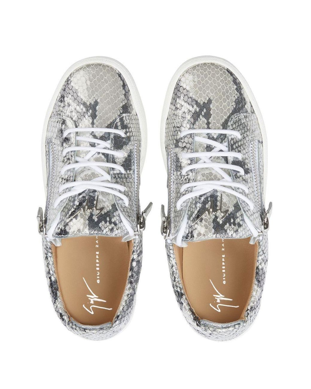 Giuseppe Zanotti Gail Snakeskin-effect Low-top in Lyst