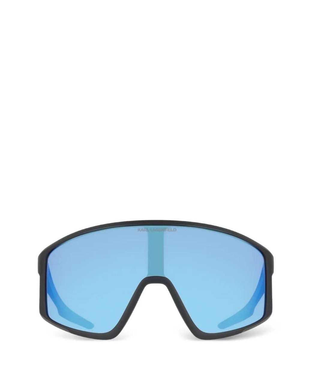 Karl Lagerfeld Blue Geometric-Frame Sunglasses