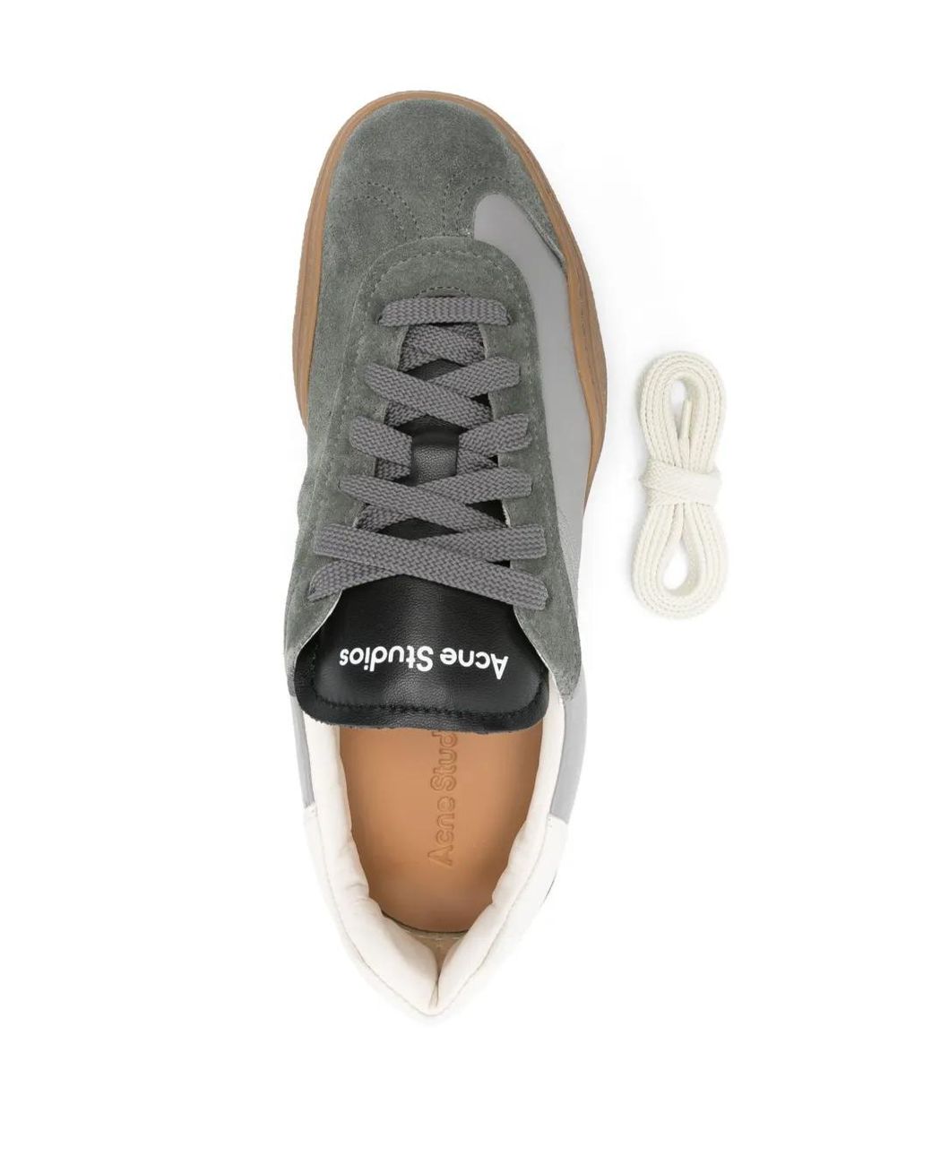 Acne Gray Lace-Up Sneakers for men