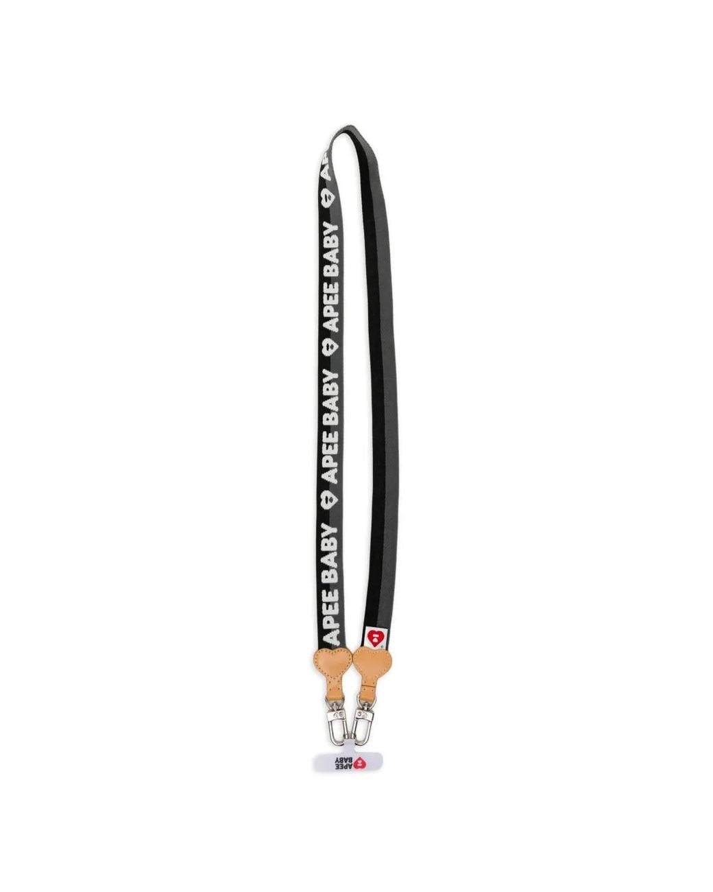 AAPE BY A BATHING AP White Logo-Embroidered Phone Lanyard