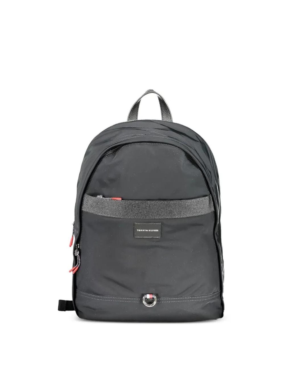 Tommy Hilfiger Gray Logo-Patch Backpack for men