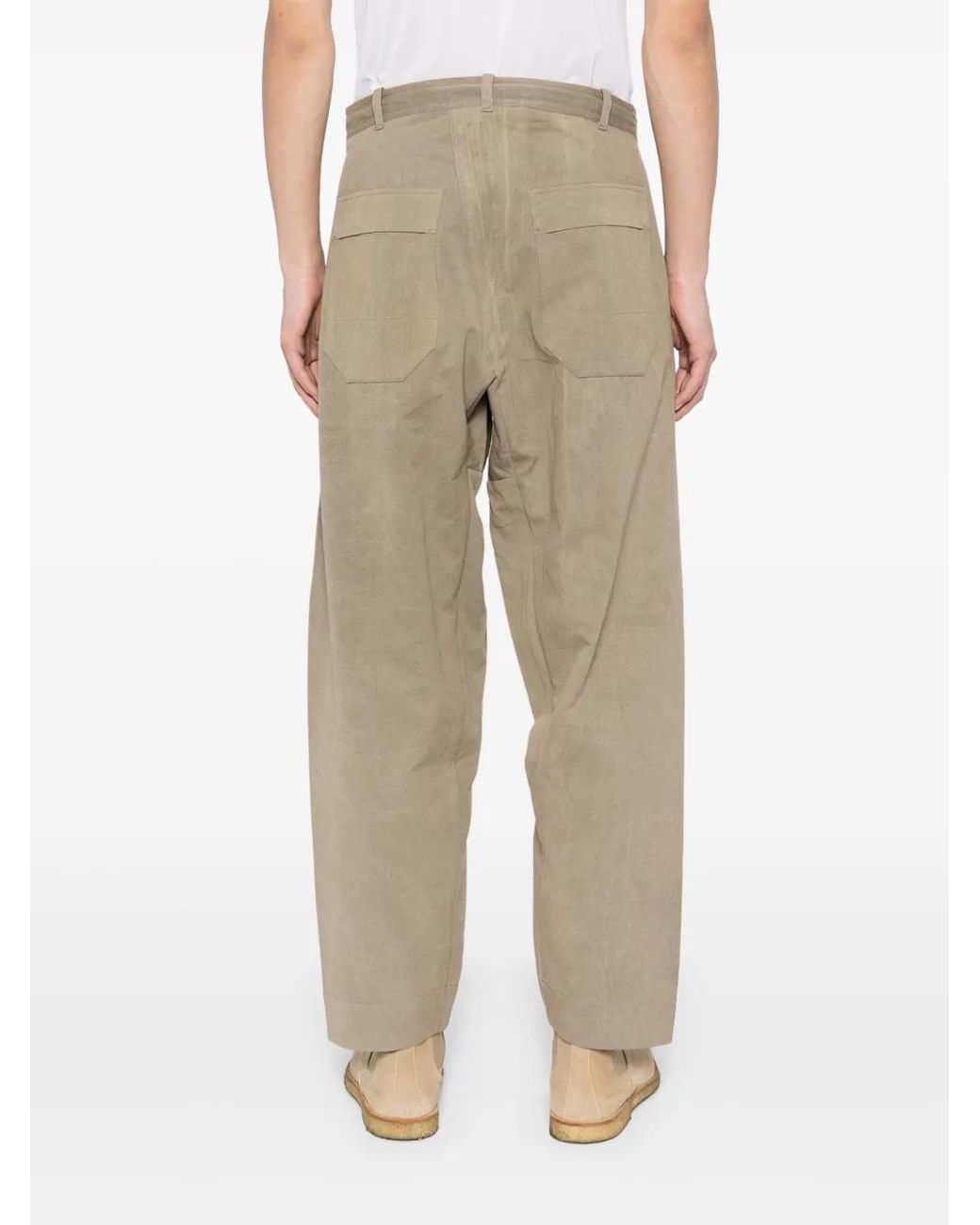 Jan Jan Van Essche Natural Tapered-Leg Trousers for men