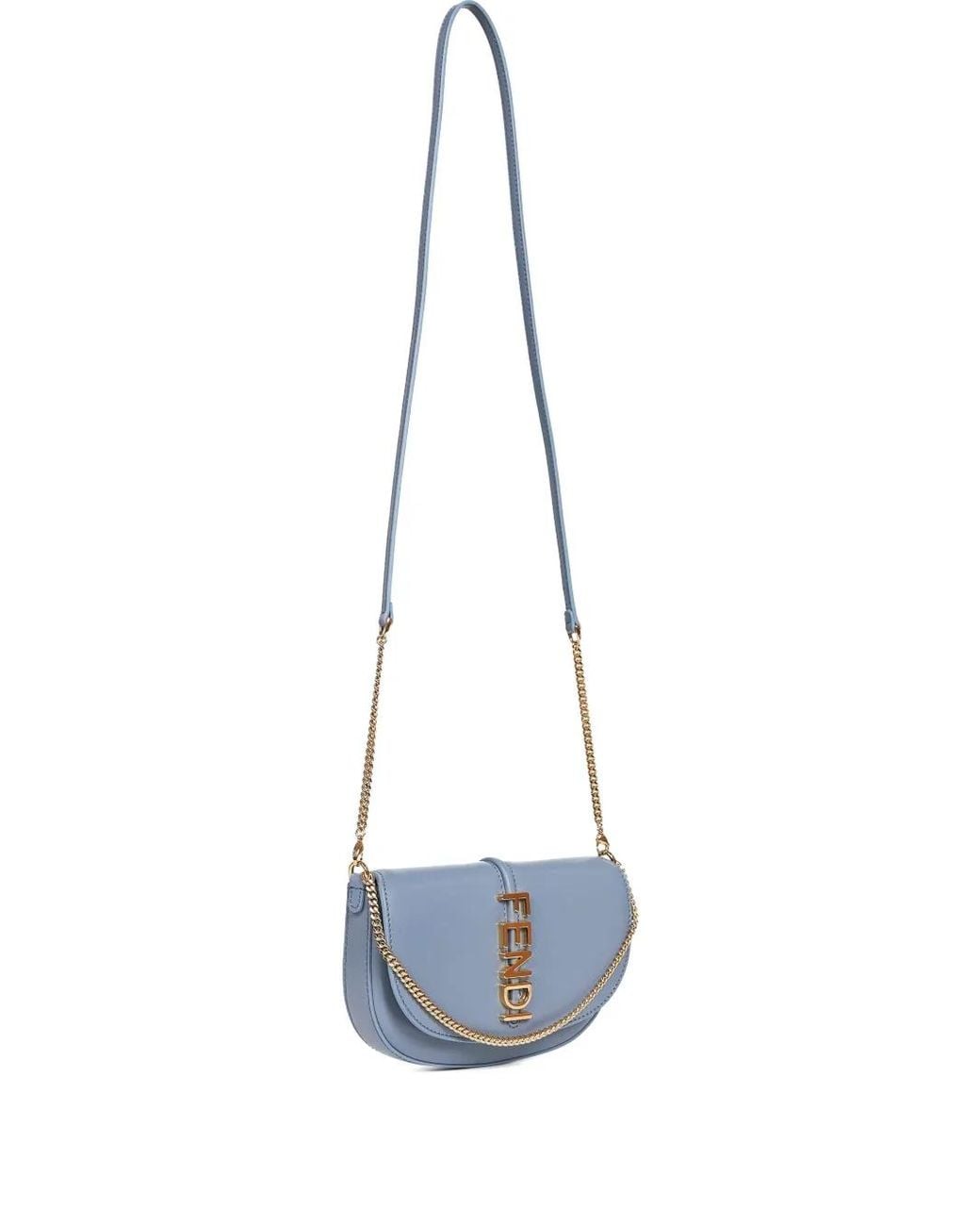 Fendi Blue Graphy Wallet On Chain