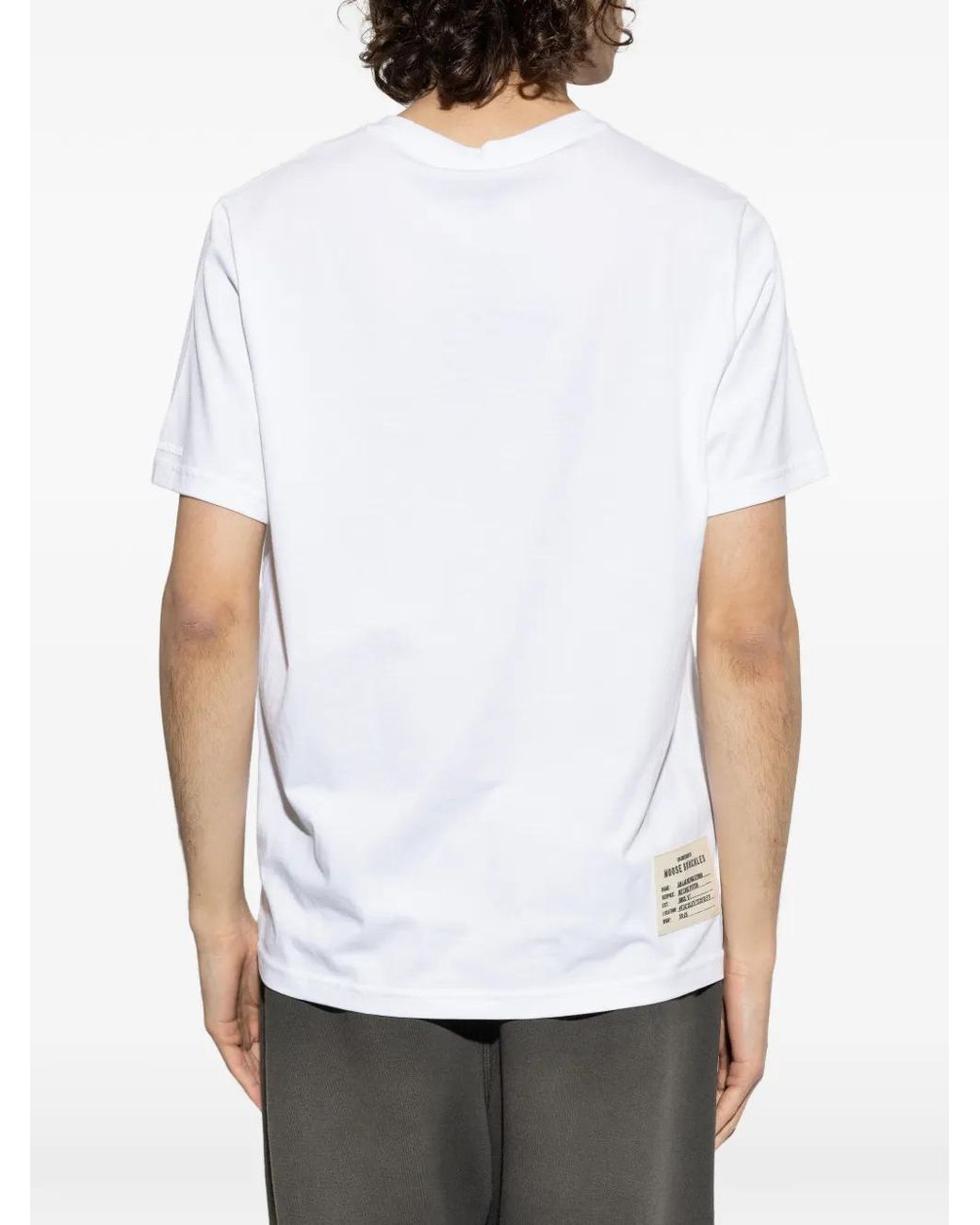 Camiseta Con Logo Gráfico Moose Knuckles de hombre de color White