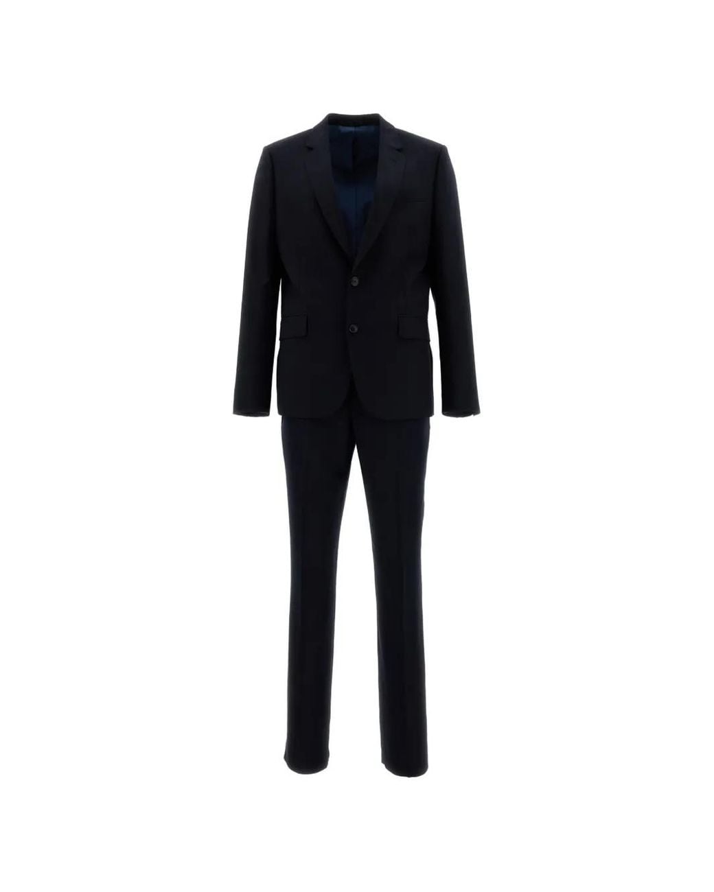 Paul Smith Blue Single-Breasted Wool Suit for men