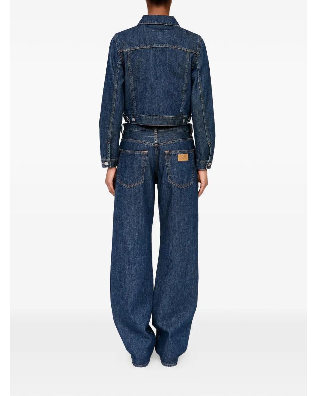 MM6 by Maison Margiela Blue Veste Courte En Jean