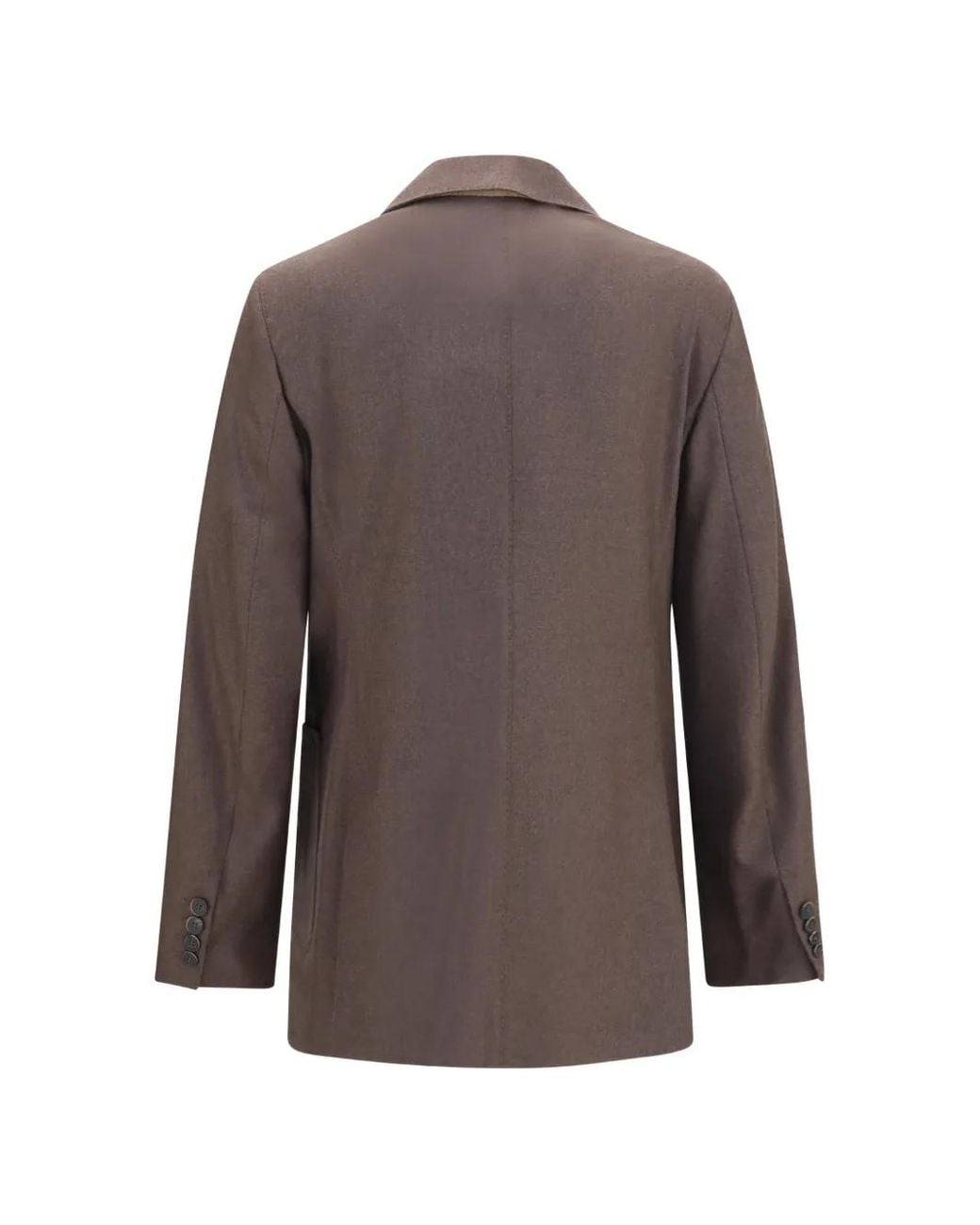 Max Mara Brown Double-Breasted Peak-Lapels Jacket