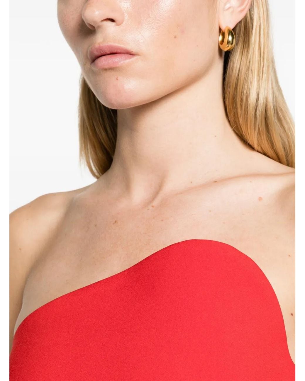 Solace London Red The Edison Midi Dress