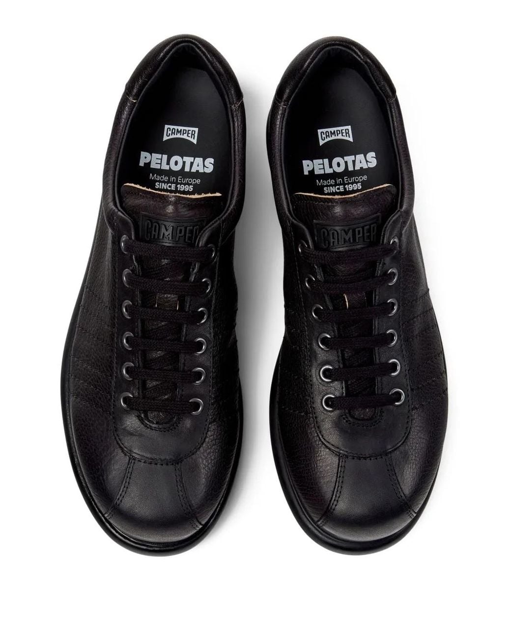 Camper Black Pelotas Leather Sneakers for men