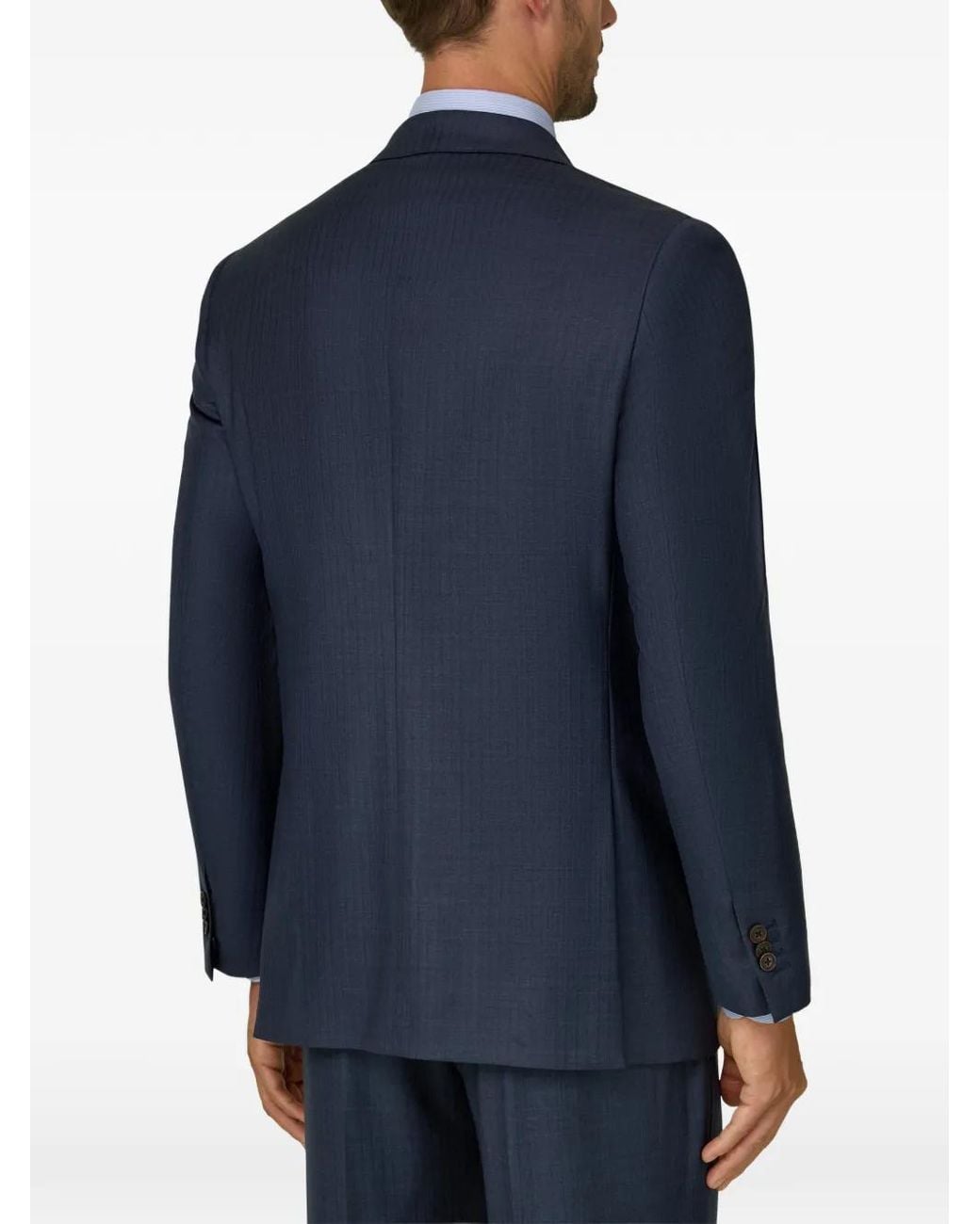 Boggi Blue Pinstripe Wool Suit for men