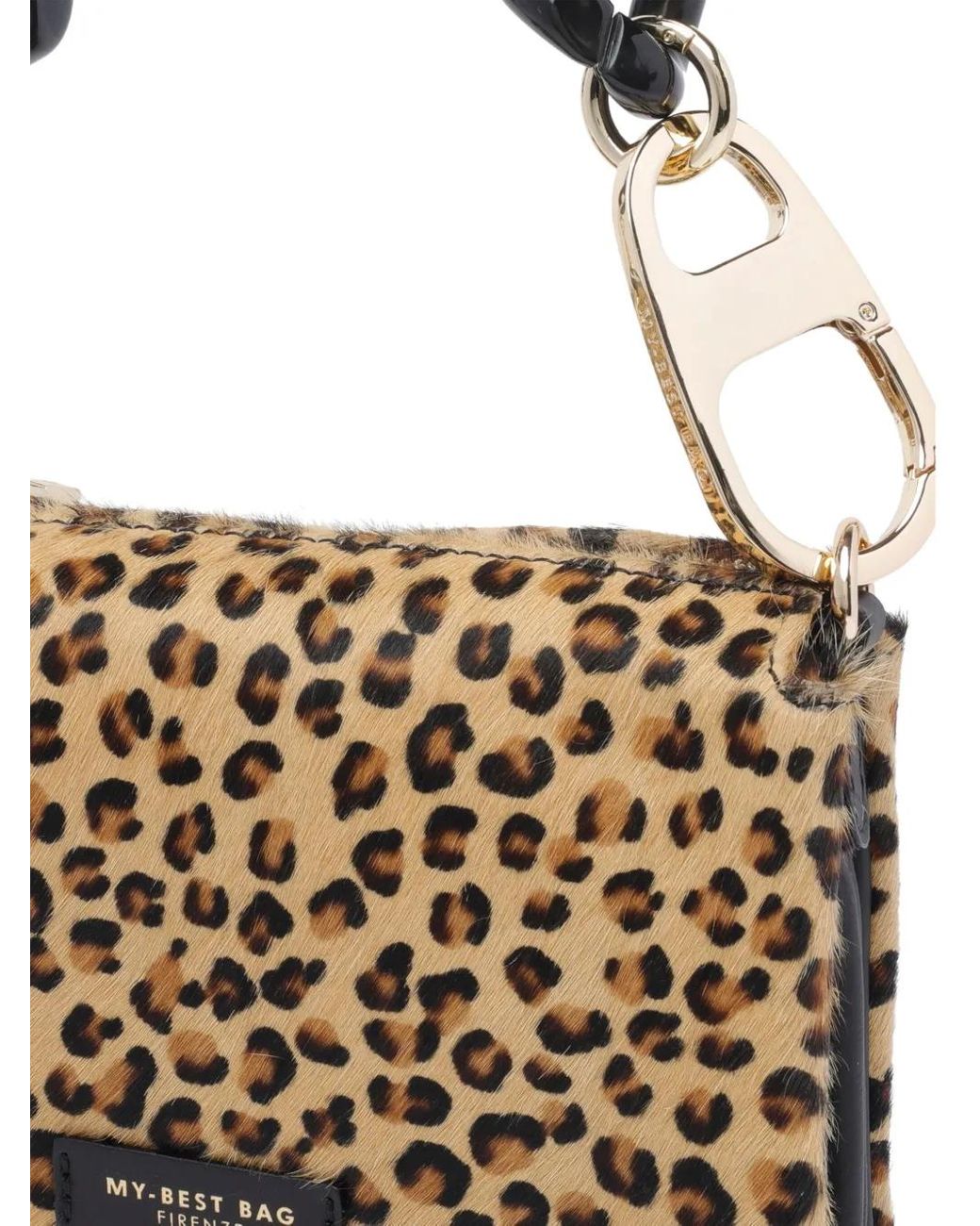 MY BEST BAG White Leopard-Print Tote Bag