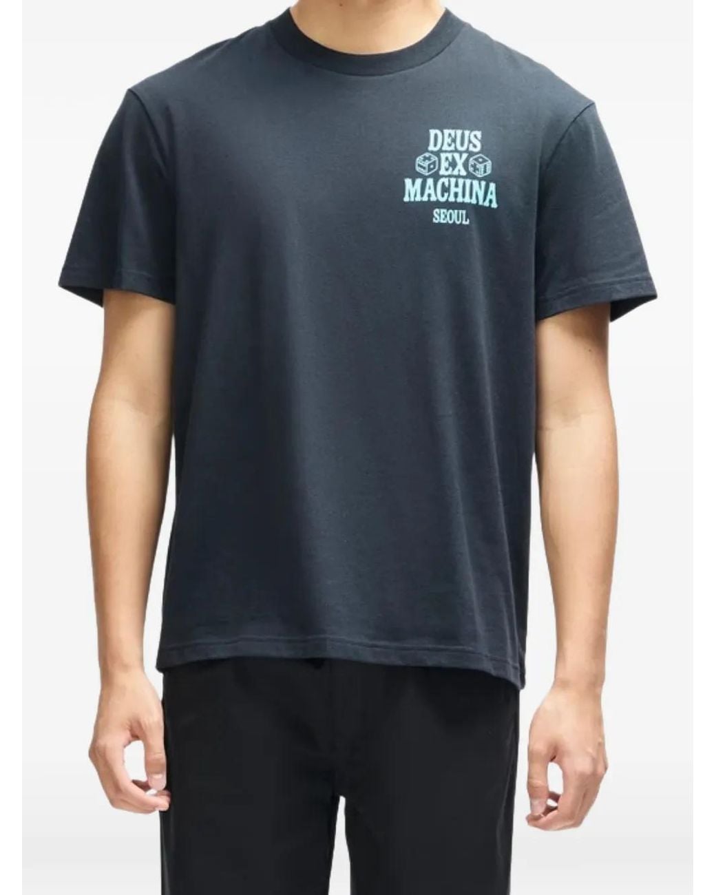 Deus Ex Machina Blue Seoul Ceramic T-Shirt for men