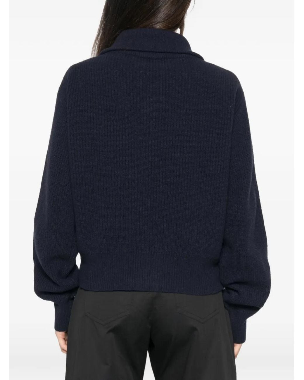 Jucca Blue Zip-Up Cardigan