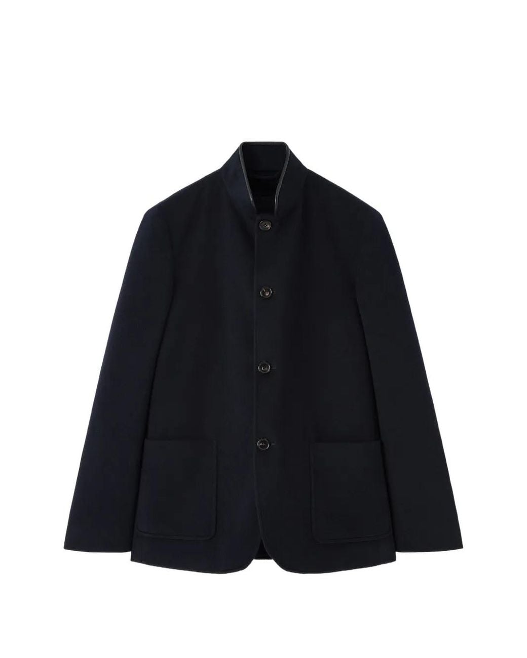 Loro Piana Blue Spagna Button-Fastening Patch-Pocket Jacket for men