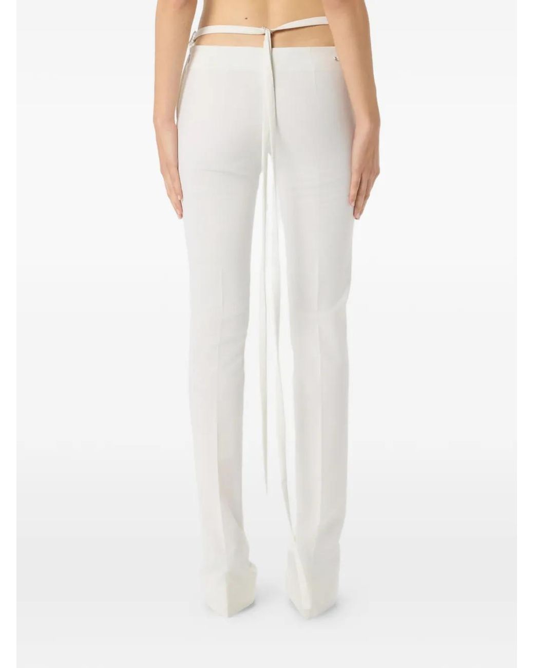 Blumarine White Lace Trousers